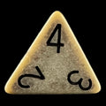 HALF PRICE CLEARANCE TDSO Opaque Antique Olive Green D4 Dice