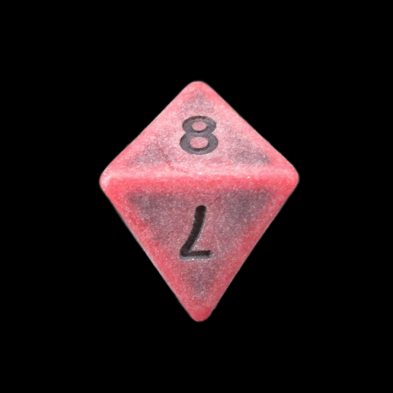TDSO Opaque Antique Red D8 Dice