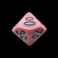 TDSO Opaque Antique Red Percentile Dice