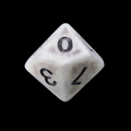 TDSO Opaque Antique Silver D10 Dice