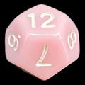 TDSO Opaque Baby Pink D12 Dice