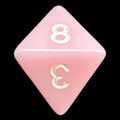 TDSO Opaque Baby Pink D8 Dice