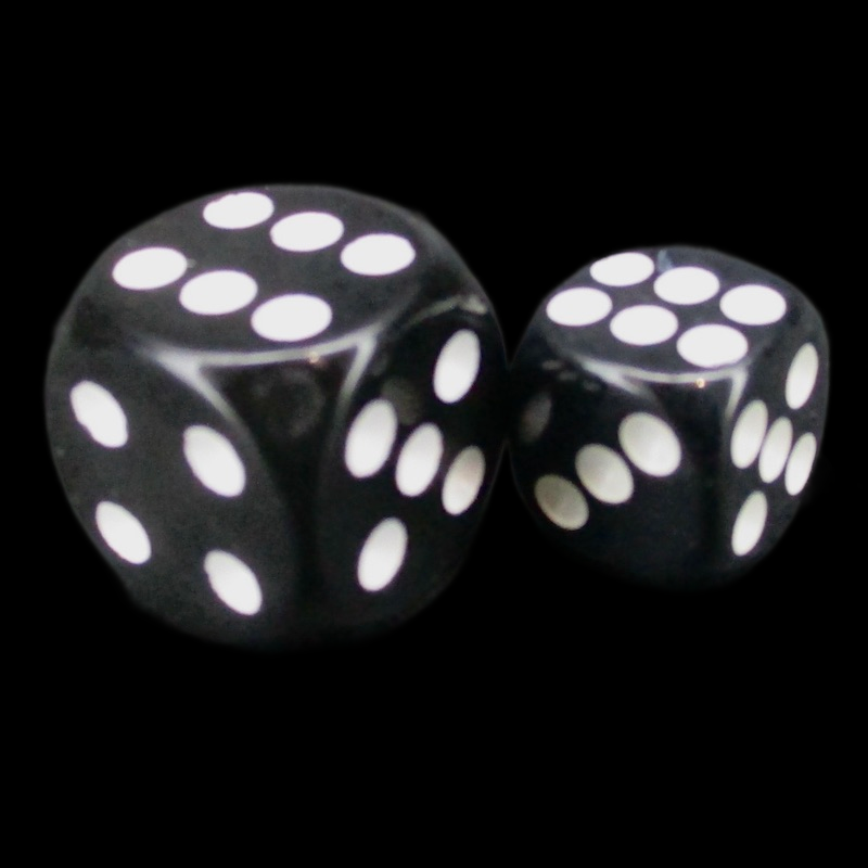 TDSO Opaque Black 36 x D6 Dice Set