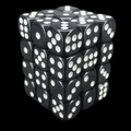 TDSO Opaque Black 36 x D6 Dice Set