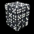 TDSO Opaque Black 36 x D6 Dice Set