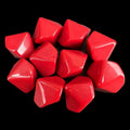 TDSO Opaque Blank Red 16mm 10 x D10 Dice Set