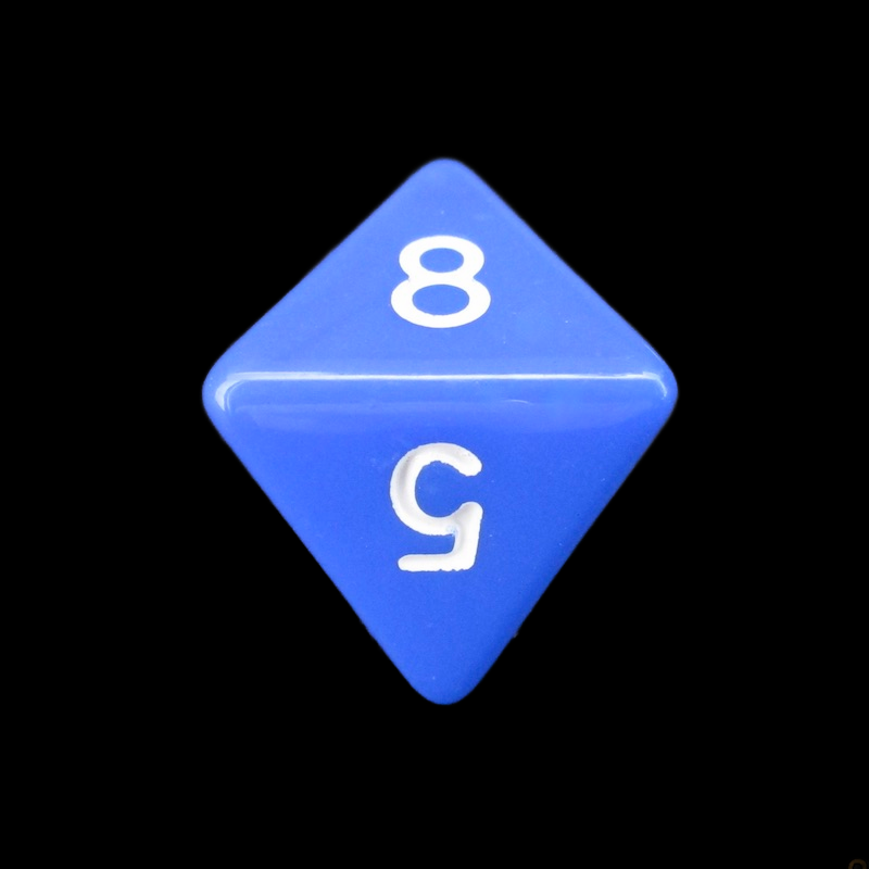 TDSO Opaque Blue D8 Dice