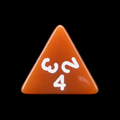 TDSO Opaque Brown D4 Dice