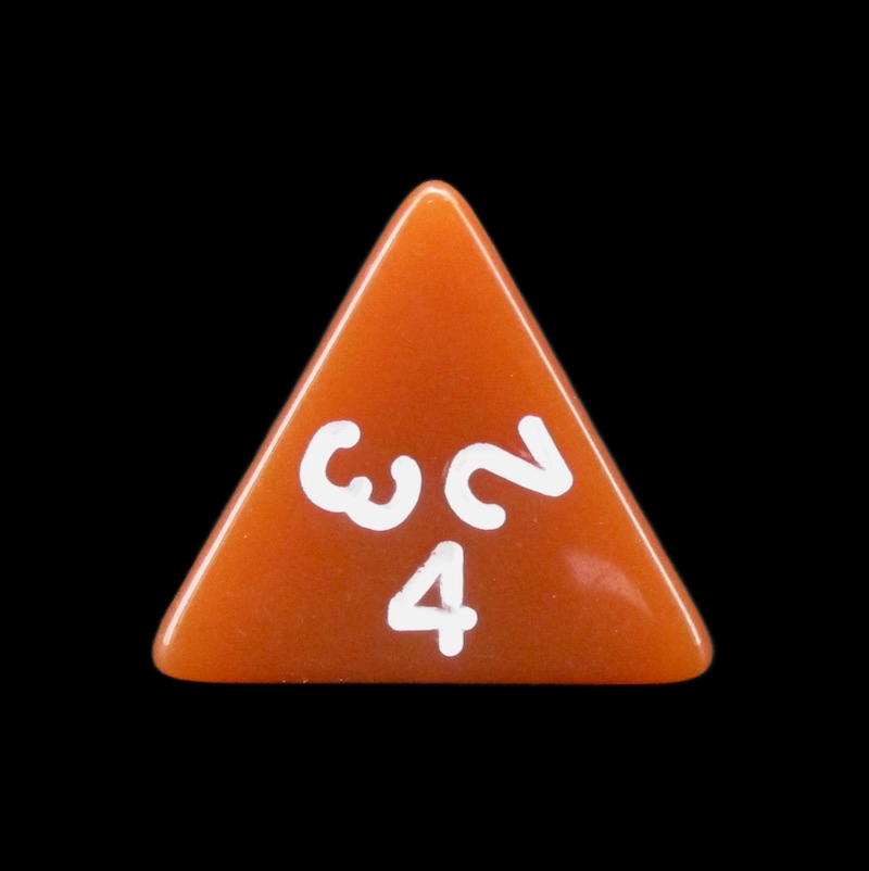 TDSO Opaque Brown D4 Dice