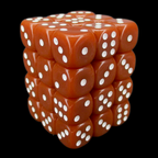 TDSO Opaque Brown 36 x D6 Dice Set