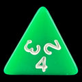 TDSO Opaque Green D4 Dice
