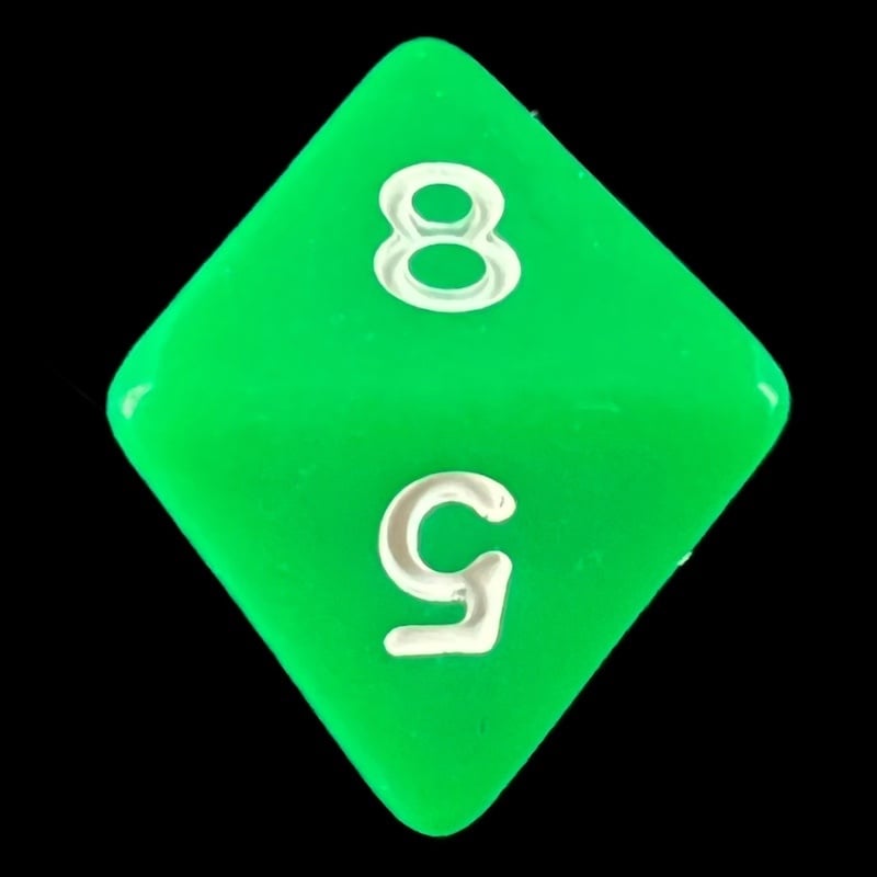 TDSO Opaque Green D8 Dice