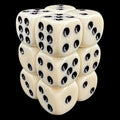 TDSO Opaque Ivory 12 x D6 Dice Set