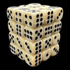 TDSO Opaque Ivory 36 x D6 Dice Set