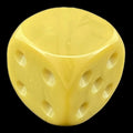 TDSO Opaque Khaki Green Blank Faced Uninked D6 Spot Dice