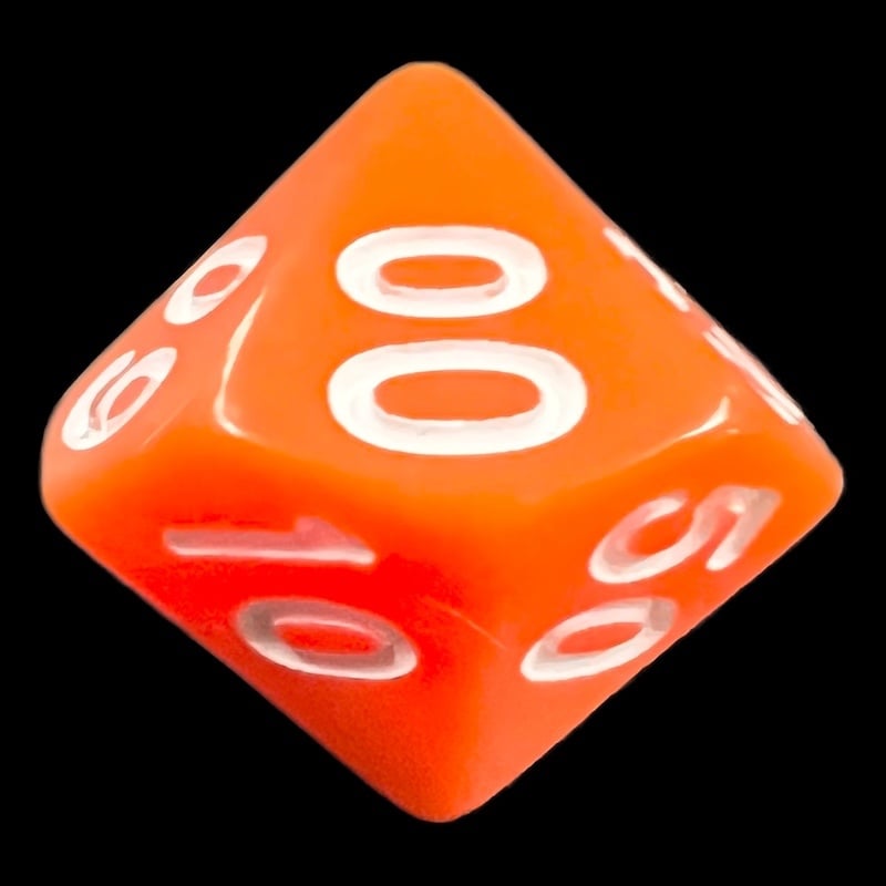 TDSO Opaque Orange Percentile Dice