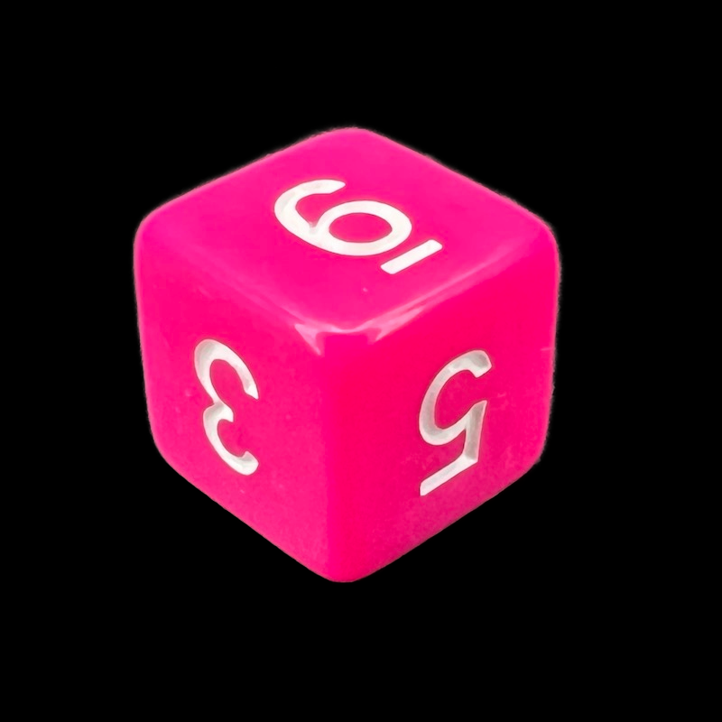 TDSO Opaque Pink D6 Dice