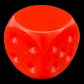 TDSO Opaque Red Blank Faced Uninked D6 Spot Dice