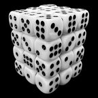 TDSO Opaque White 36 x D6 Dice Set