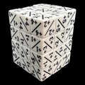 TDSO Opaque White & Black Positive Counter 12mm 36 x D6 Dice Set