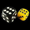 TDSO Opaque Yellow 12mm D6 Spot Dice