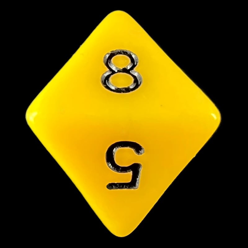 TDSO Opaque Yellow D8 Dice