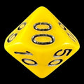 TDSO Opaque Yellow Percentile Dice