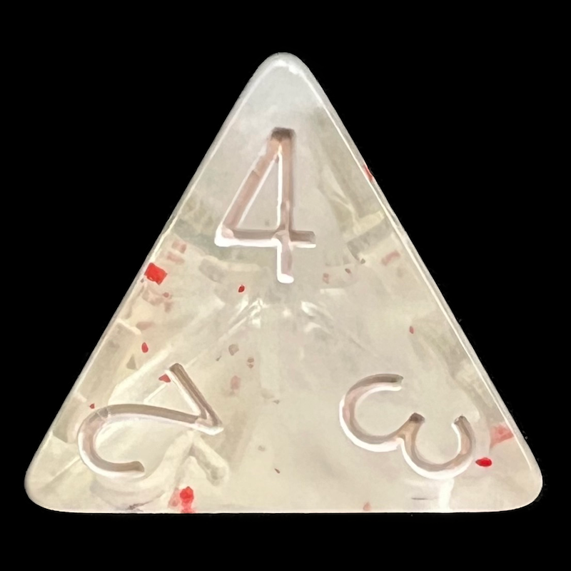 TDSO Particles Blossom Snowfall D4 Dice