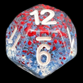 TDSO Particles Blue Blood D12 Dice