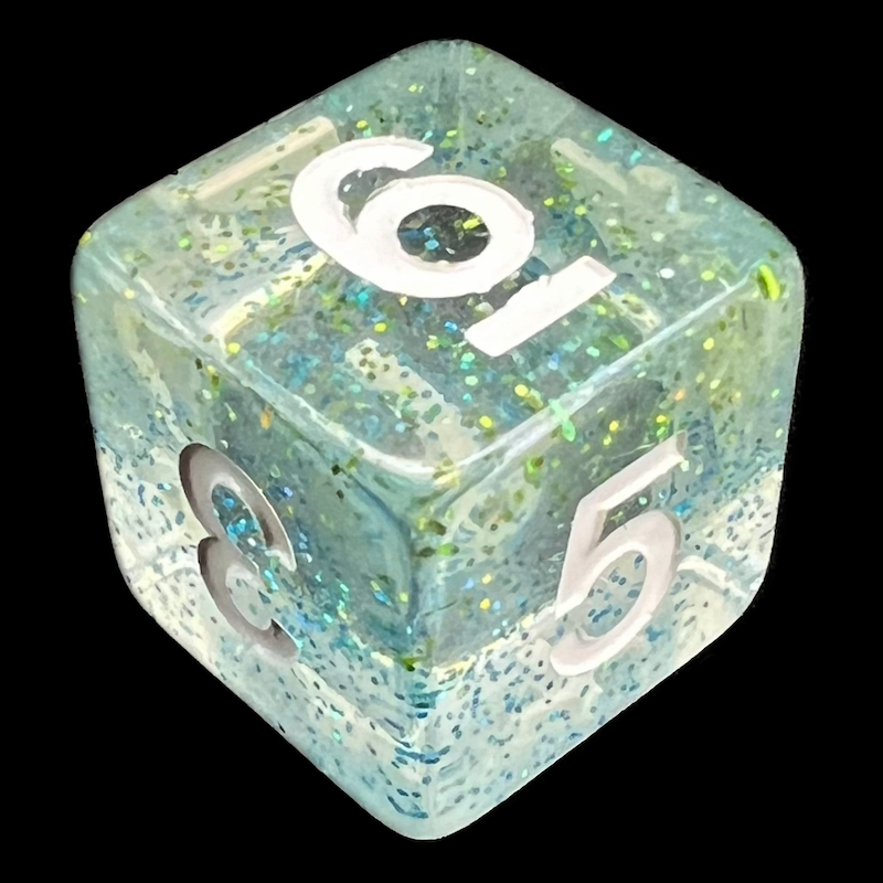 TDSO Particles Blue Danube D6 Dice
