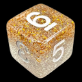 TDSO Particles Gold & Silver D6 Dice