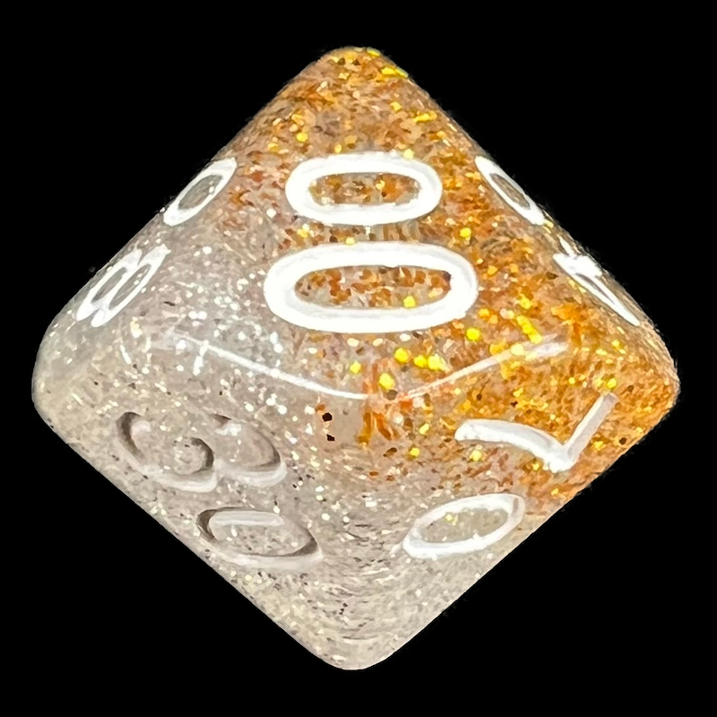 TDSO Particles Gold & Silver Percentile Dice