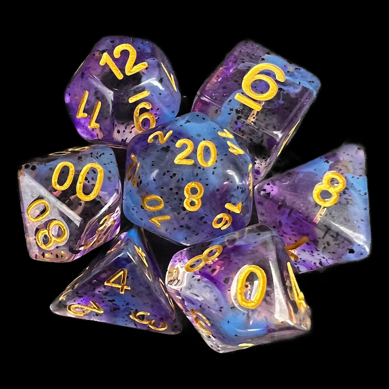 TDSO Particles Violet Sulfur 7 Dice Polyset