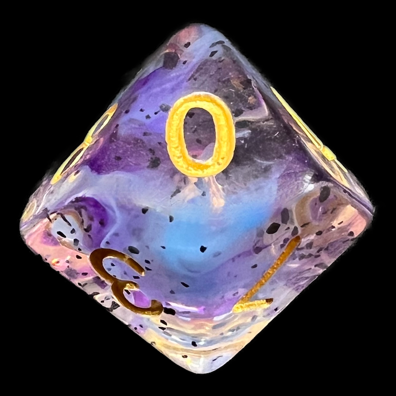 TDSO Particles Violet Sulfur D10 Dice