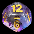 TDSO Particles Violet Sulfur D12 Dice