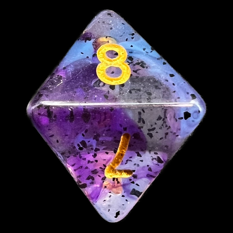 TDSO Particles Violet Sulfur D8 Dice