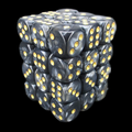 TDSO Pearl Black & Gold 36 x D6 Dice Set