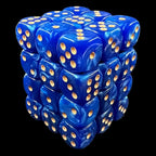 TDSO Pearl Blue & Gold 36 x D6 Dice Set