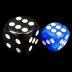 TDSO Pearl Blue & White 36 x D6 Dice Set