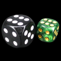 TDSO Pearl Verdant Green & Gold 12mm D6 Spot Dice