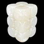 TDSO Pearl Iridescent Blank White 16mm 12 x D6 Dice Set