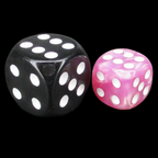 TDSO Pearl Pink & White 36 x D6 Dice Set