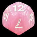 TDSO Pearl Pink & White D12 Dice
