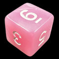 TDSO Pearl Pink & White D6 Dice