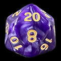 TDSO Pearl Purple & Gold D20 Dice