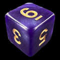 TDSO Pearl Purple & Gold D6 Dice