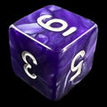 TDSO Pearl Purple & White D6 Dice