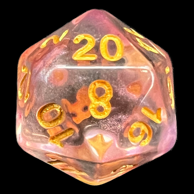 TDSO Pearl Swirl Clematis D20 Dice