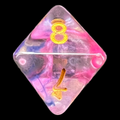 TDSO Pearl Swirl Daybreak D8 Dice