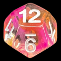 TDSO Pearl Swirl Flame D12 Dice